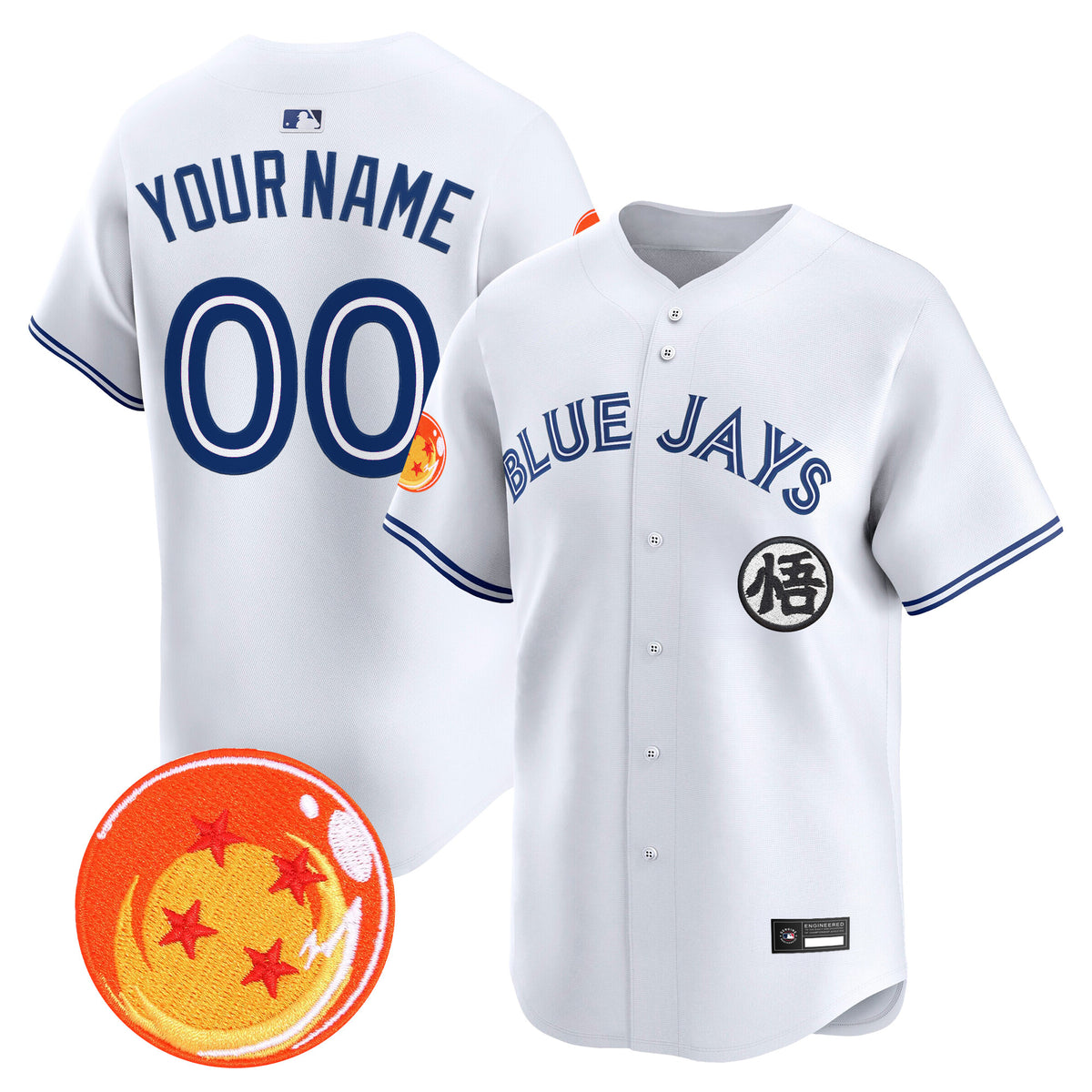 Blue Jays x Dragon Ball Vapor Premier Limited Custom Jersey - All Stitched
