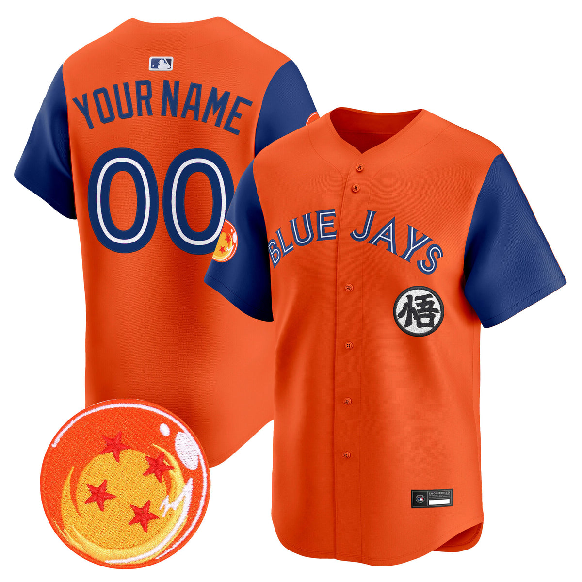 Blue Jays x Dragon Ball Vapor Premier Limited Custom Jersey - All Stitched