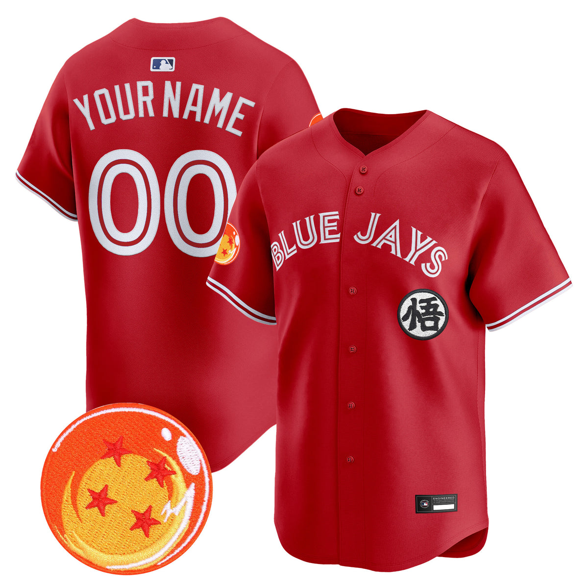 Blue Jays x Dragon Ball Vapor Premier Limited Custom Jersey - All Stitched