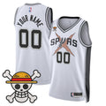 San Antonio Spurs x One Piece Custom Jersey Collection - Stitched