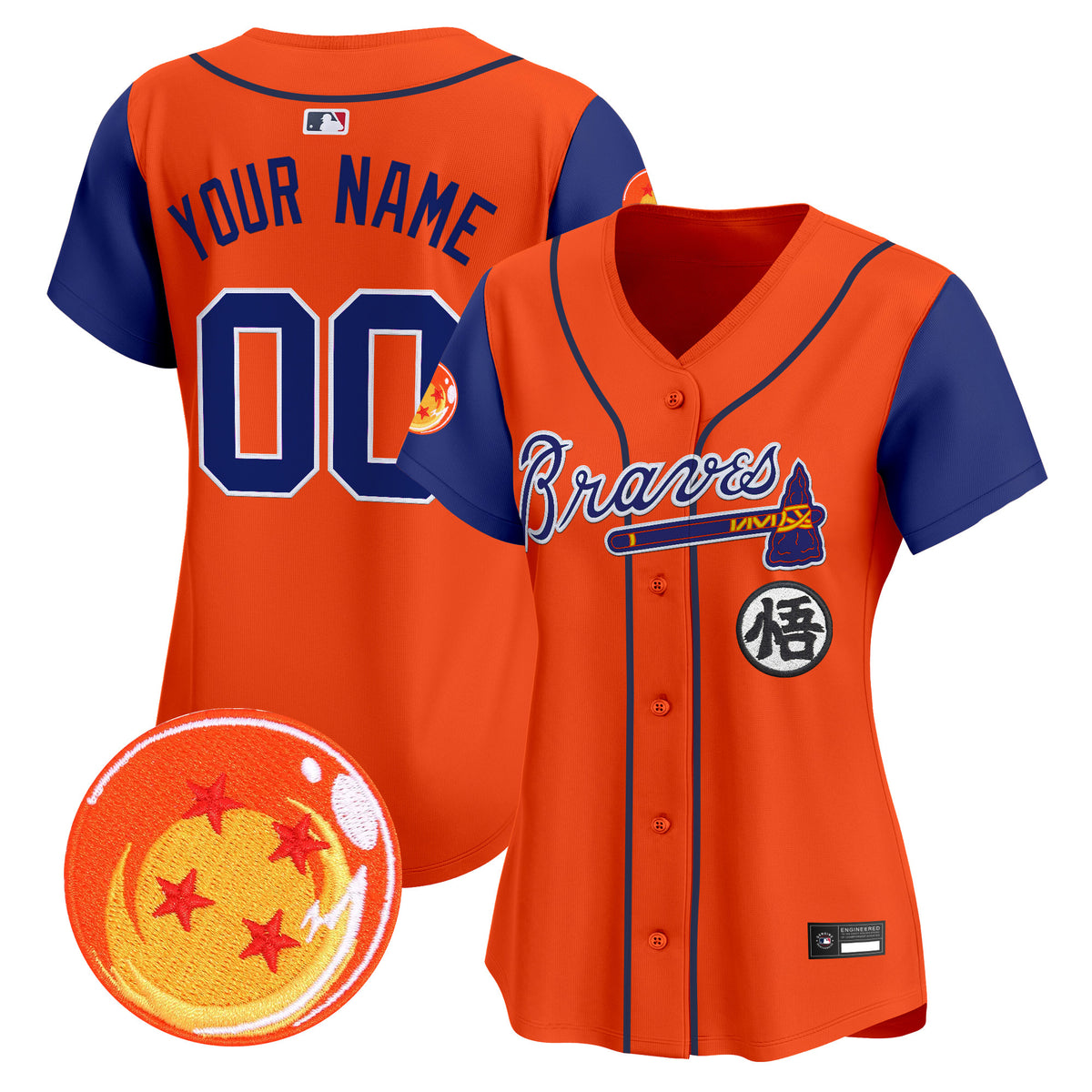 Atlanta Braves x Dragon Ball Vapor Premier Limited Custom Jersey - All Stitched