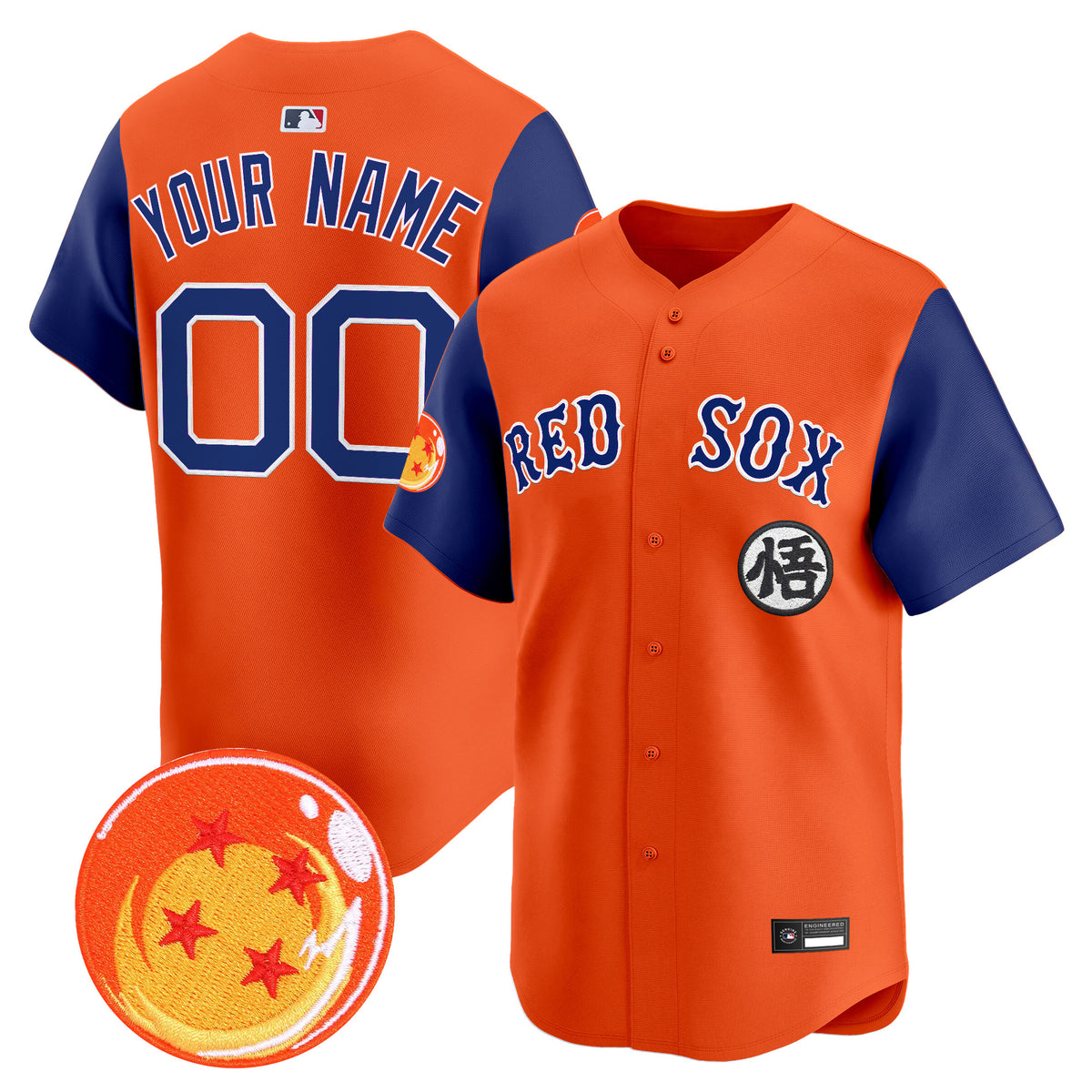 Boston Red Sox x Dragon Ball Vapor Premier Limited Custom Jersey - All Stitched