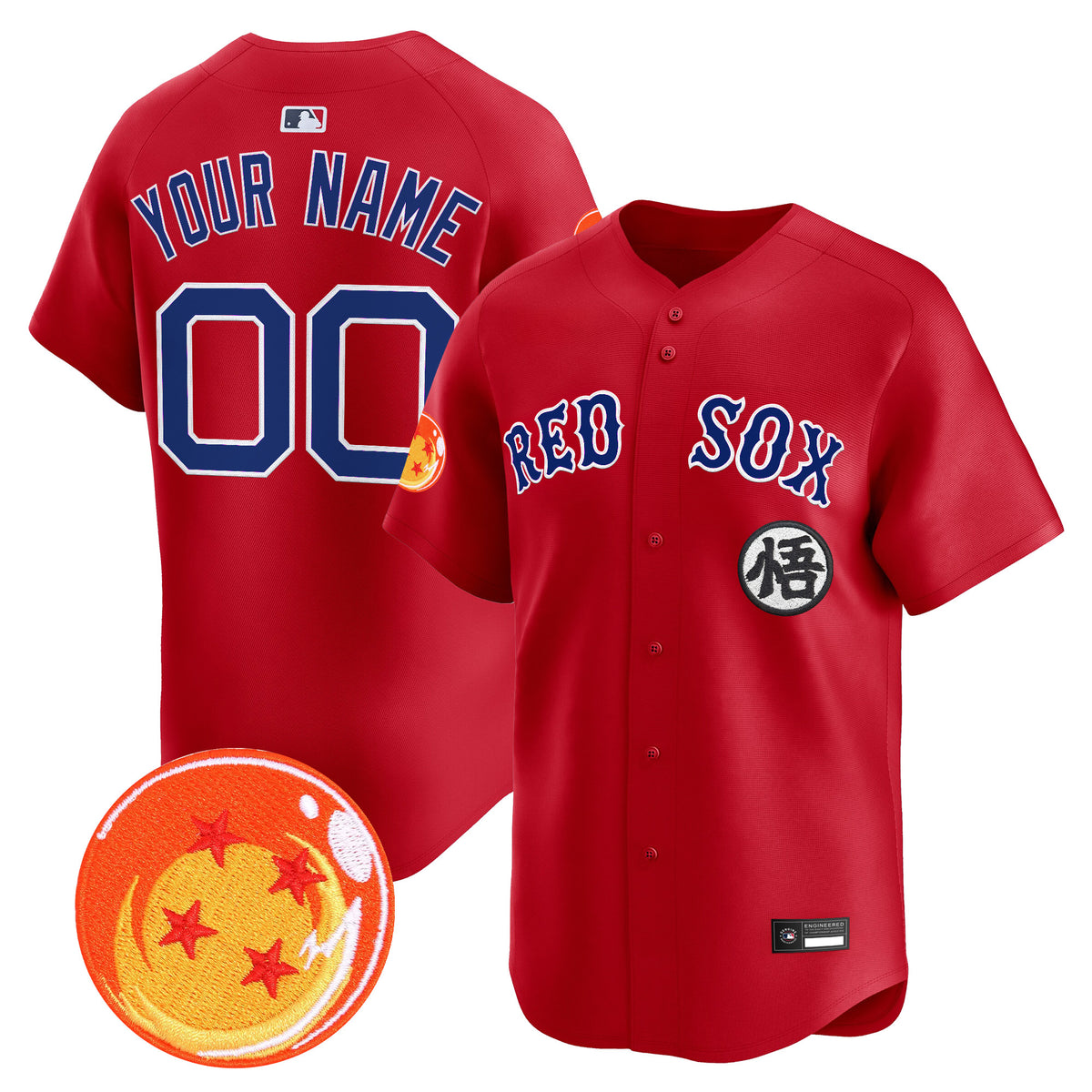 Boston Red Sox x Dragon Ball Vapor Premier Limited Custom Jersey - All Stitched