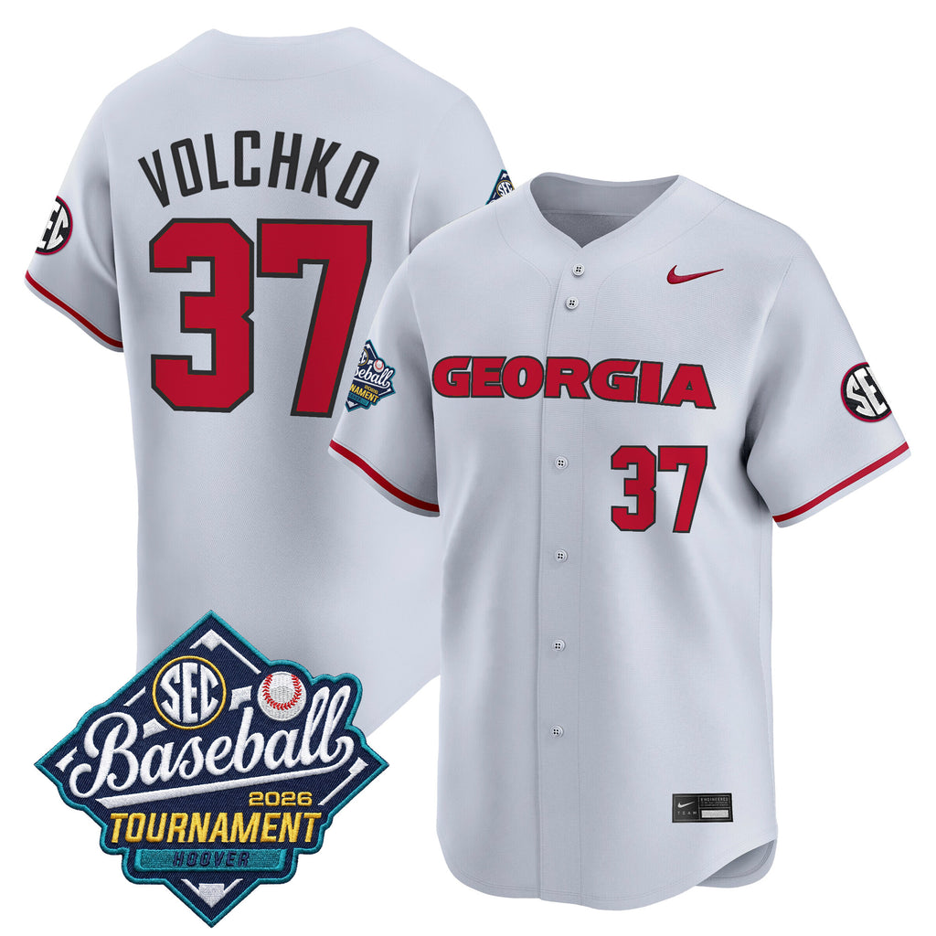 Men's Georgia Bulldogs Baseball Sec Tournament Champions 2026 Vapor Premier Limited Jersey - All Stitched