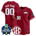 Arkansas Softball 2026 World Series (WCWS) Vapor Premier Limited Custom Jersey - All Stitched