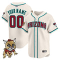 Diamondbacks Baxter The Bobcat Patch Vapor Premier Limited Custom Jersey - All Stitched