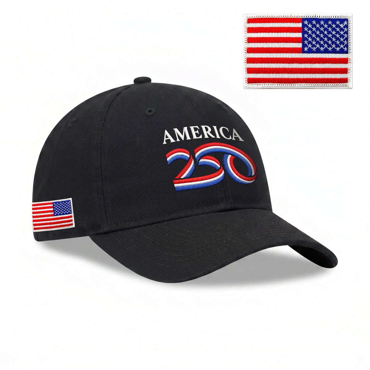 America 250th Anniversary Strapback Hat - All Embroidered