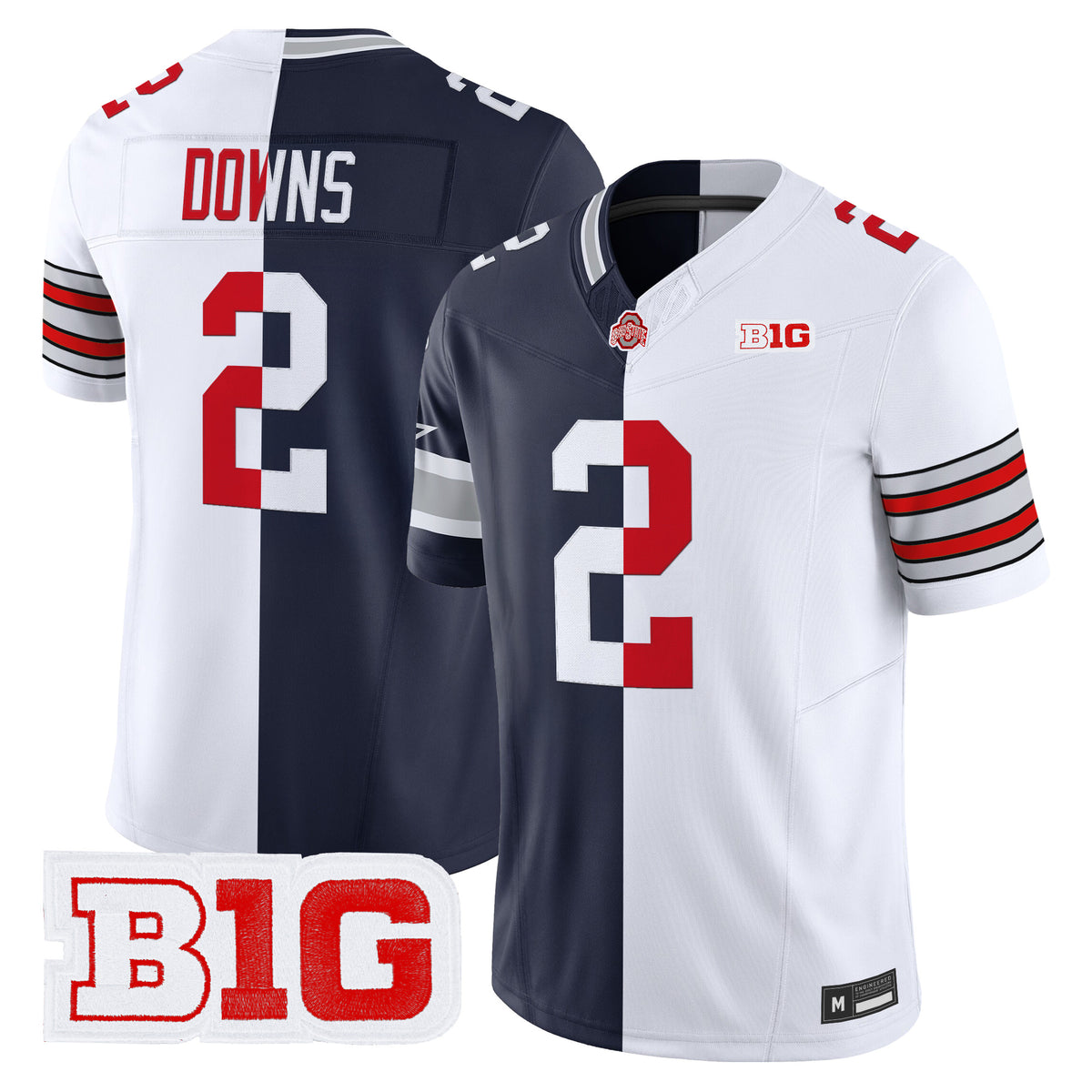 #2 Caleb Downs Split Vapor Limited Jersey - All Stitched