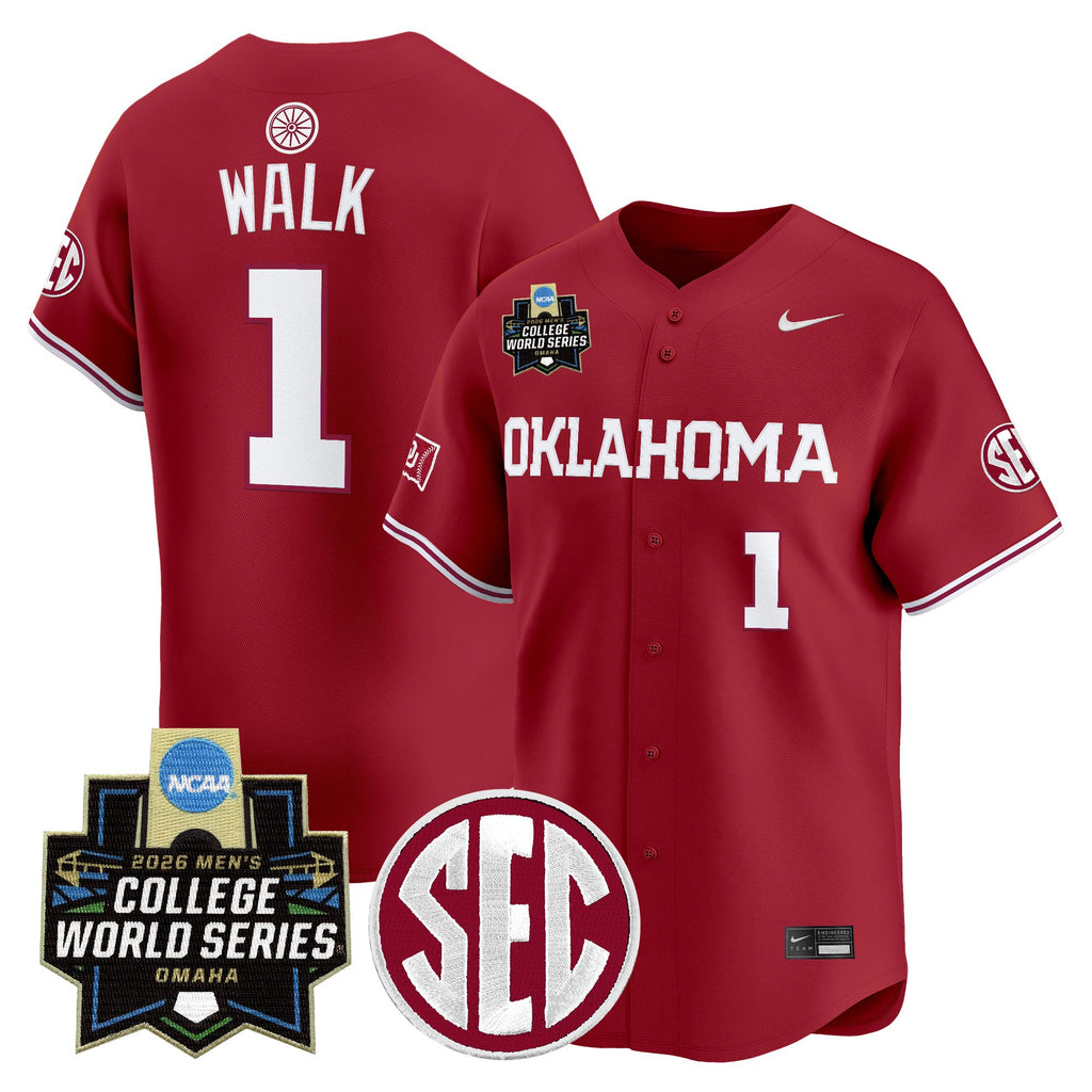 Men's Oklahoma Sooners 2026 World Series Vapor Premier Limited Jersey - All Stitched
