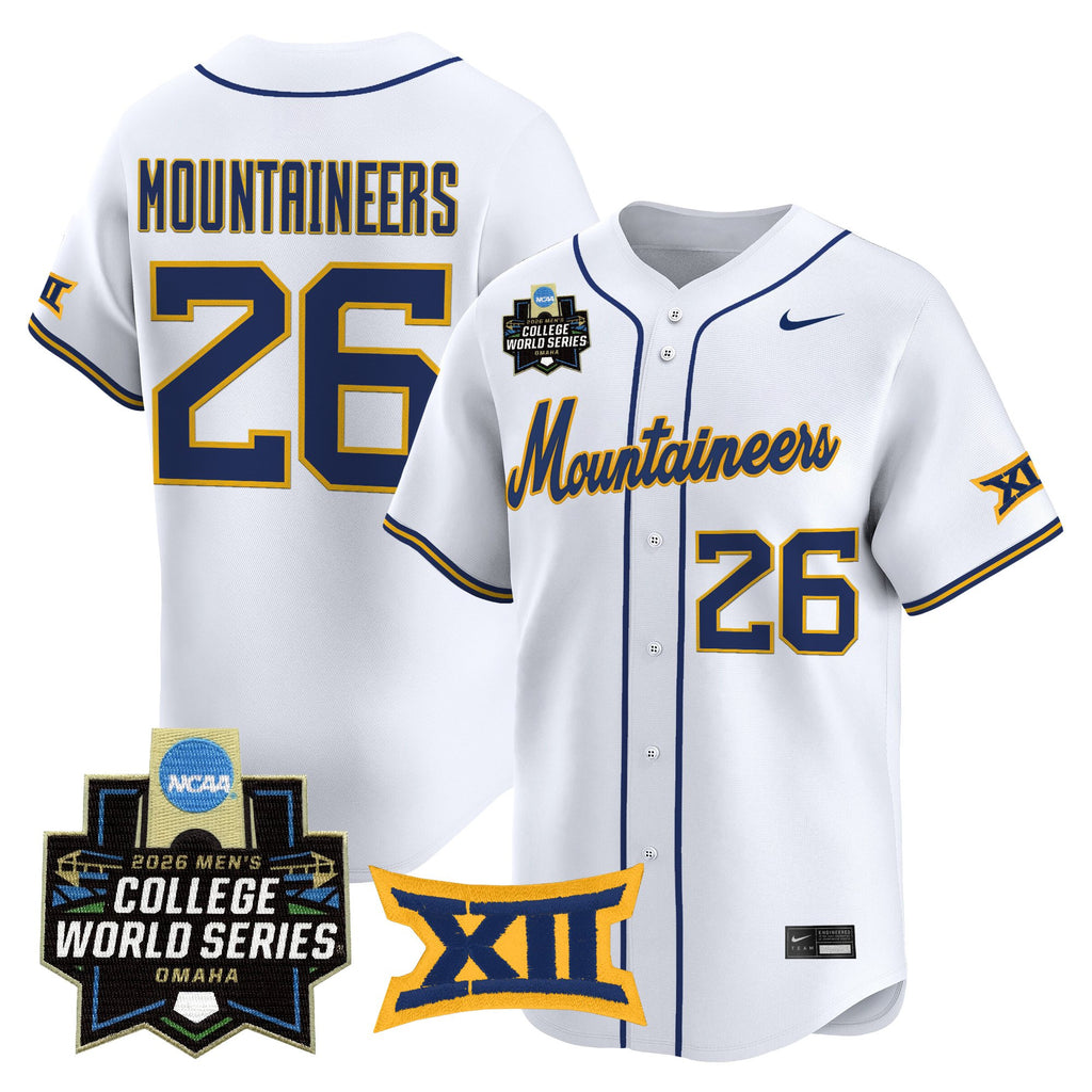 Men's West Virginia Mountaineers 2026 World Series Vapor Premier Limited Jersey V2 - All Stitched