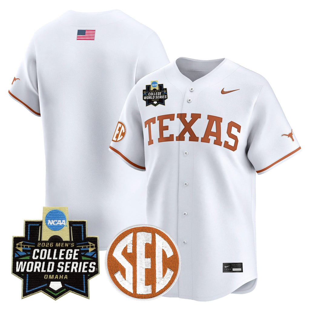 Men's Texas Longhorns 2026 World Series Vapor Premier Limited Jersey V2 - All Stitched