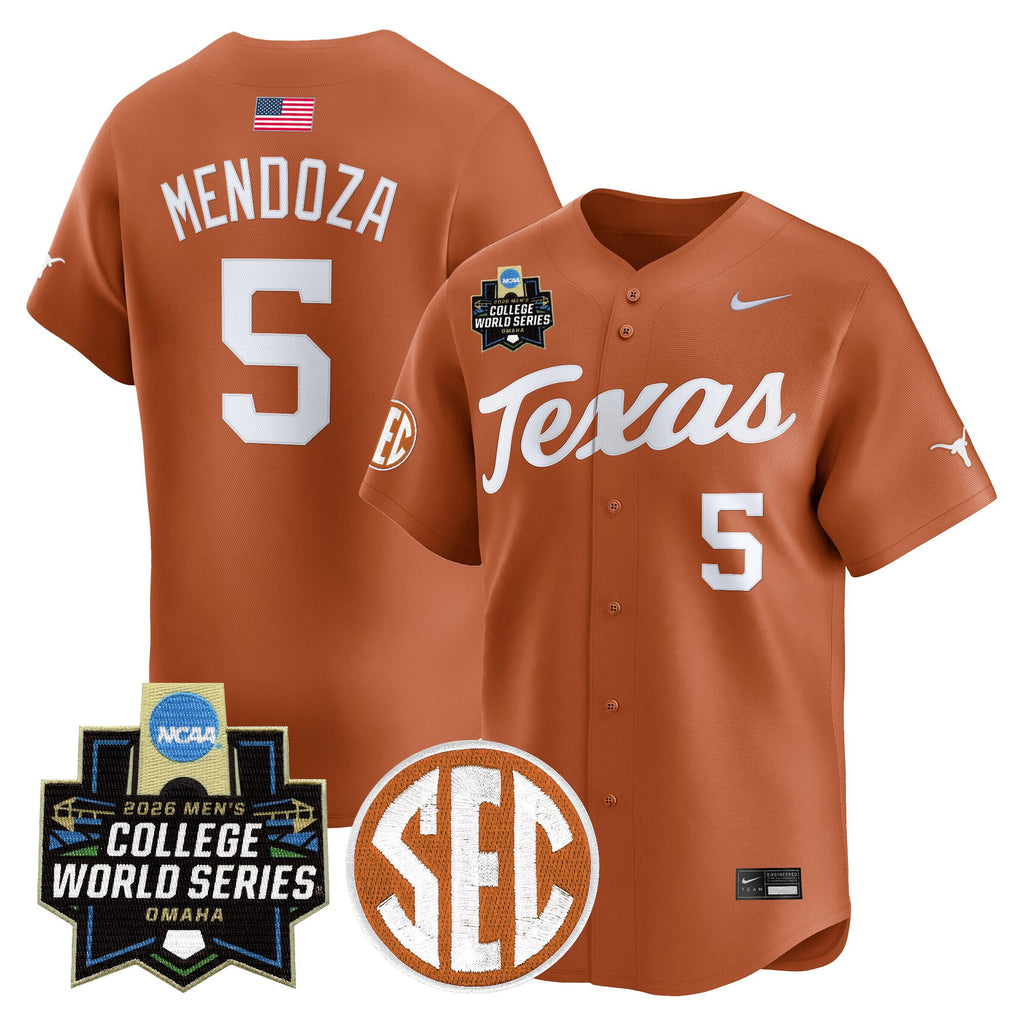 Men's Texas Longhorns 2026 World Series Vapor Premier Limited Jersey V2 - All Stitched