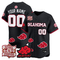 Oklahoma Sooners 2026 National Champions Patch x Naruto "Akatsuki Edition" Vapor Premier Limited Custom Jersey - All Stitched
