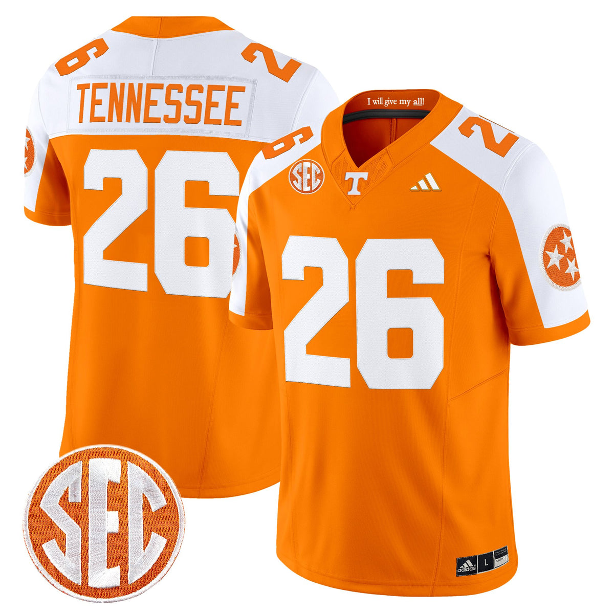 Men's Tennessee Volunteers 2026 Vapor Limited Jersey - All Stitched