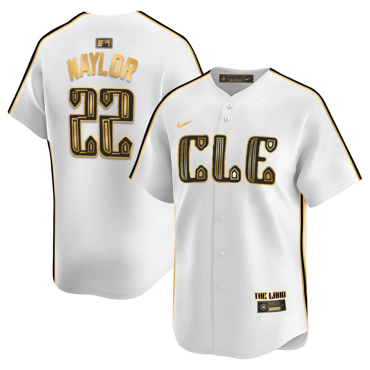 Cleveland Guardians Navy 2024 City Connect Limited Jersey TLA - Stitched