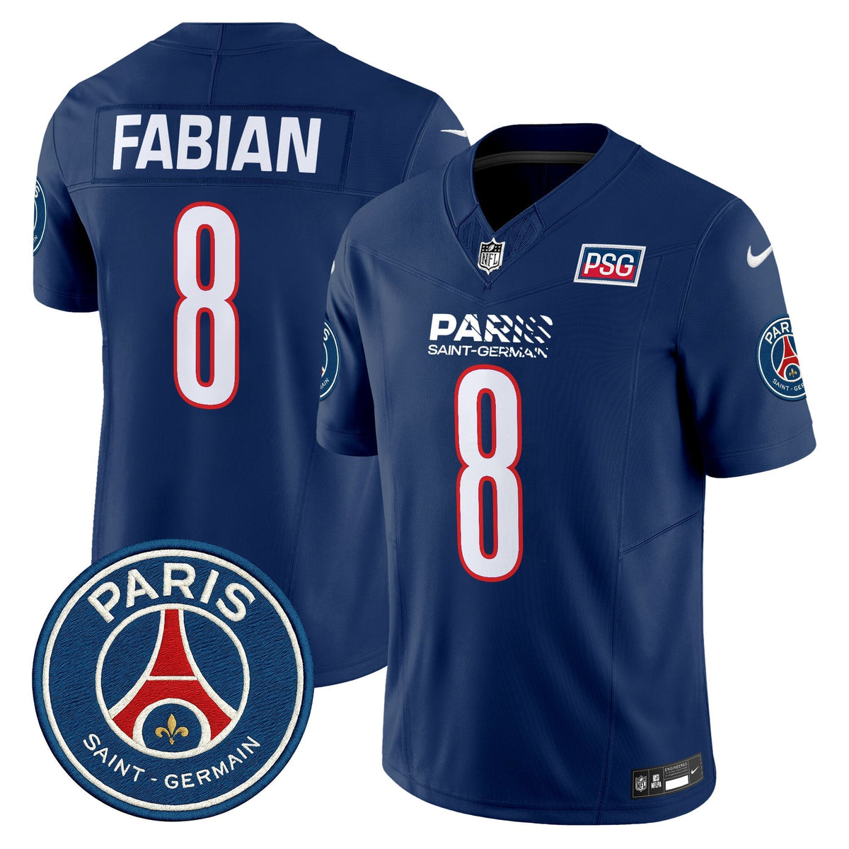 Men's Paris Saint-Germain 2025 Soccer x Football Vapor Limited Jersey - Stitched