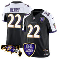 Men's Ravens Joe D & Jacoby Patch Vapor Limited Jersey - All Stitched