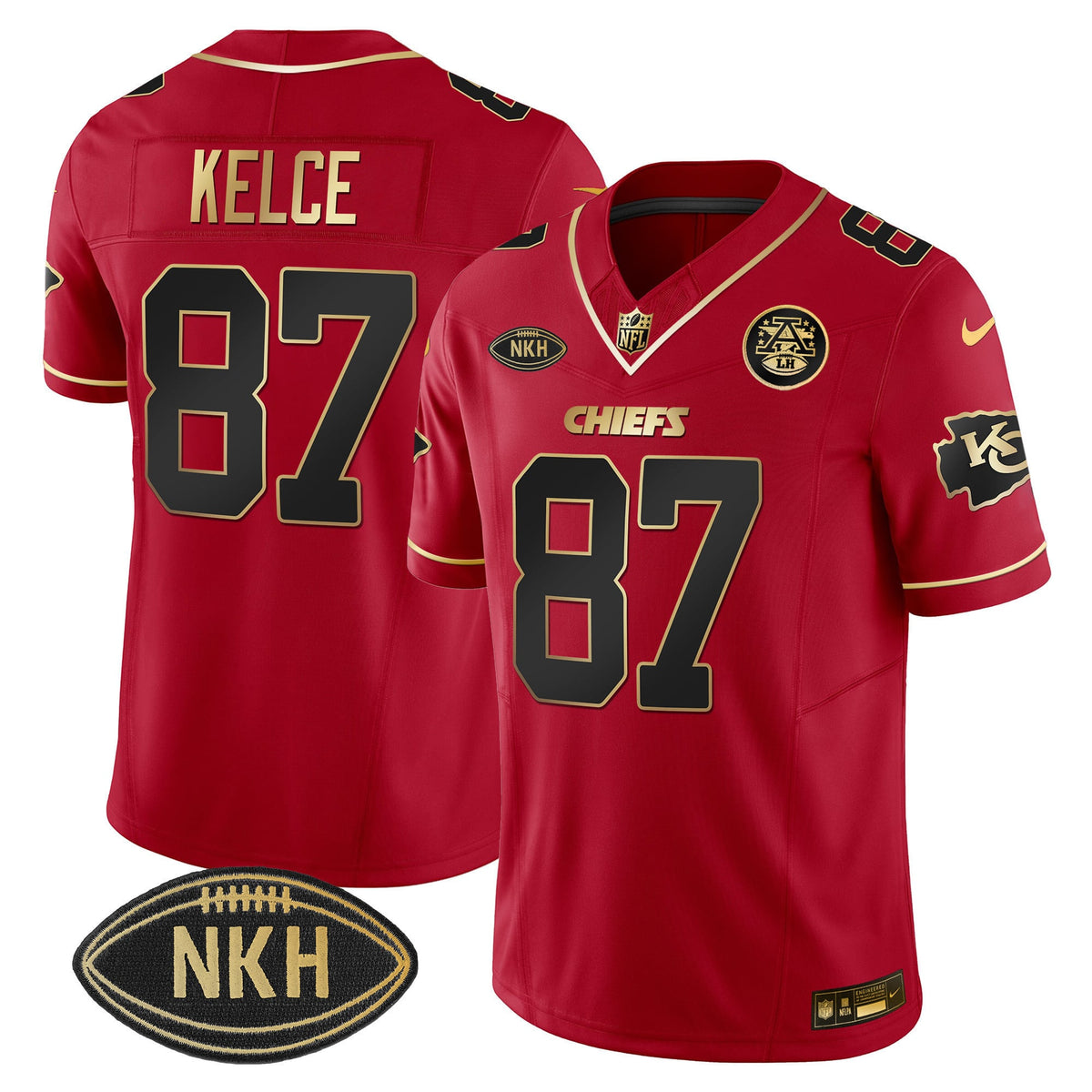 Men's Chiefs NKH Patch 2023 Vapor Limited Jersey - All Stitched