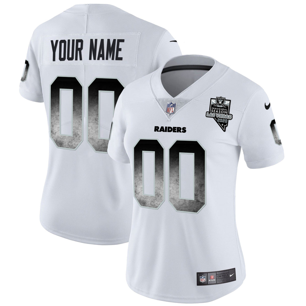 Raiders Arch Smoke Vapor Custom Jersey - All Stitched